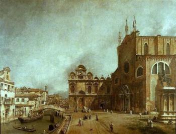 卡納萊托 The Church of Saints John and Paul 卡納萊托 The Church of Saints John and Paul
